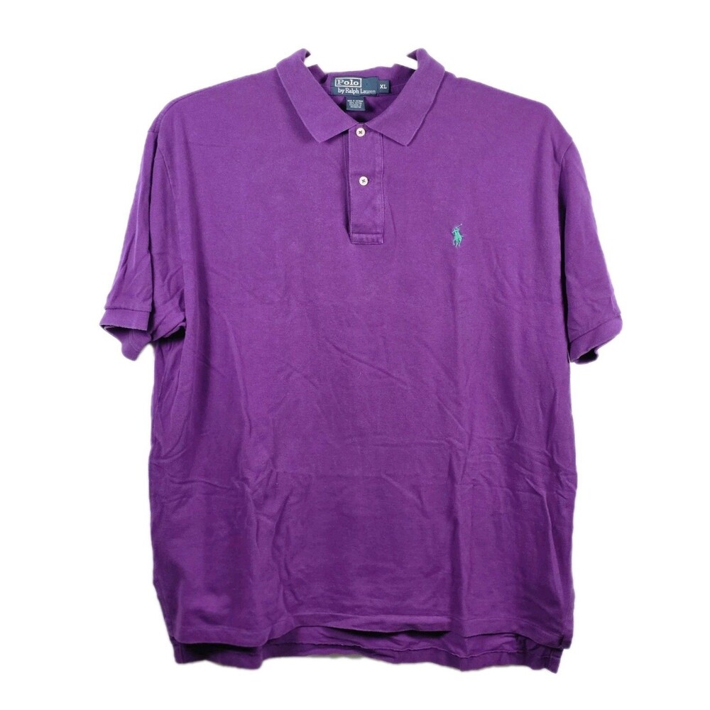 Polo Ralph Lauren Men's XL Purple Short Sleeve Shirt